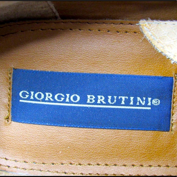 Giorgio Brutini Genuine Leather & Snake Skin Shoes - Picture 9 of 13